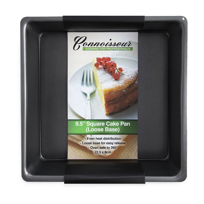 Connoisseur Square Cake Tin 9.5" (Loose Base)